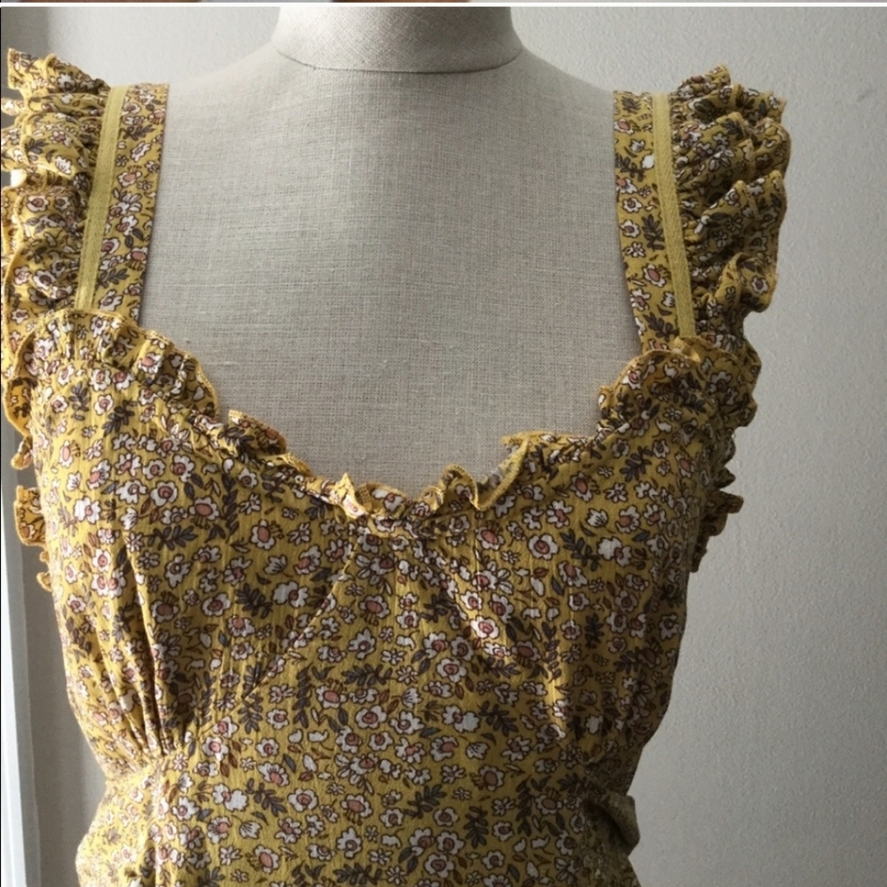 NWT Sz M yellow dress - Picture 2 of 4